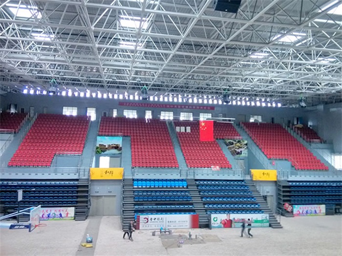 眉山电厂体育馆网架加工